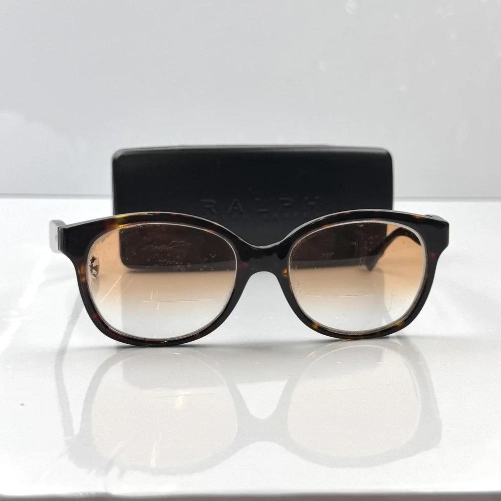 Ralph Ralph Lauren Sunglasses Womens Brown Tortoise Gradient Square RA5191 Case